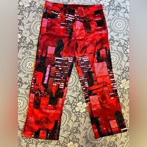 Vintage Y2K Red Graphic ICE jeans - Size 4